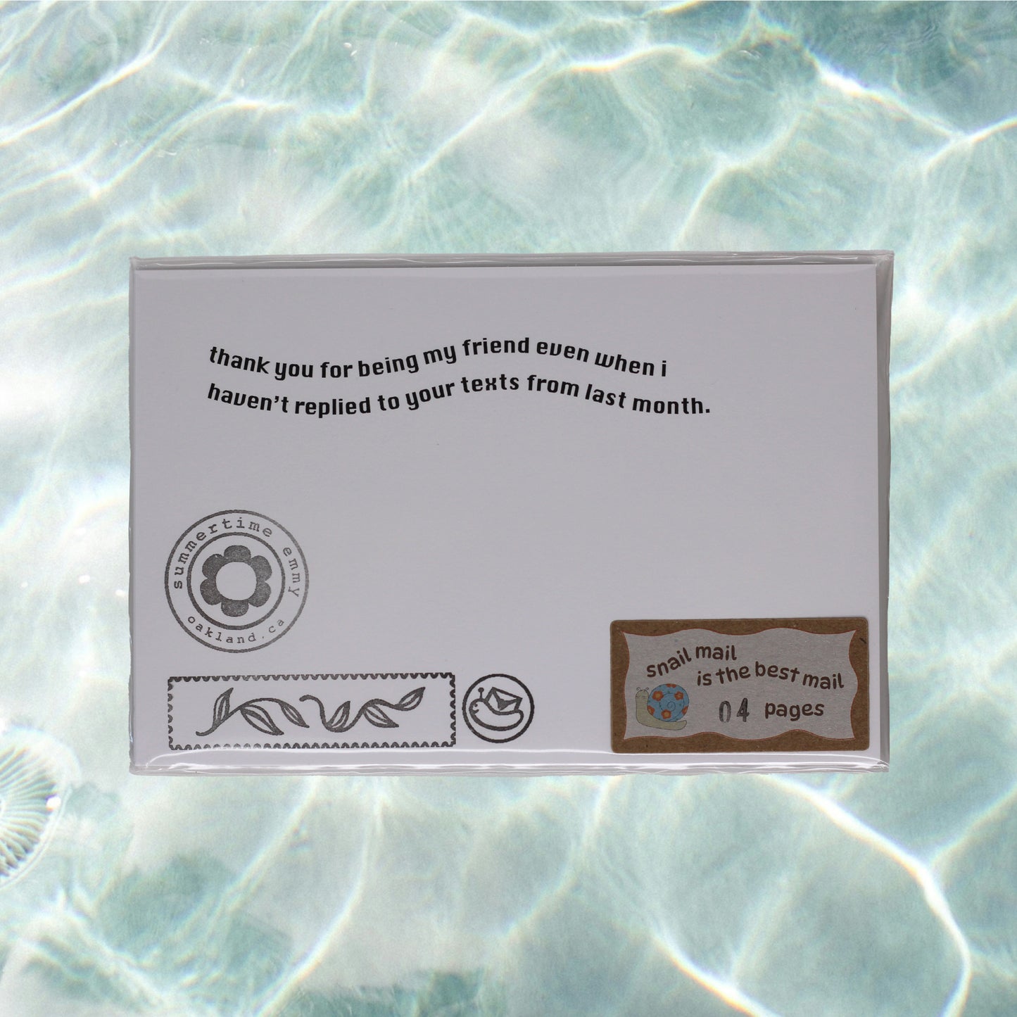 postcard pack in packaging