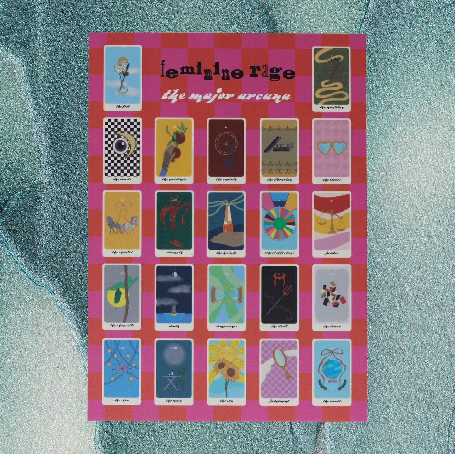 Feminine rage tarot major arcana art