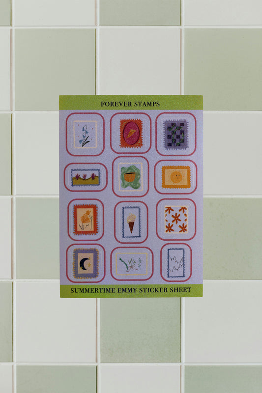 "Forever Stamps" sticker sheet