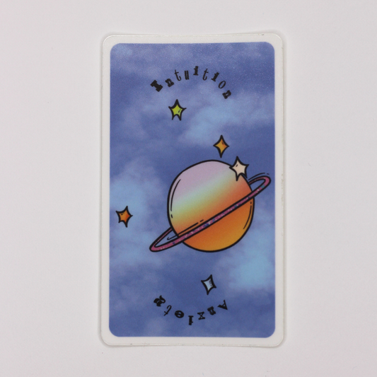 Feminine rage oracle sicker: "intuition/anxiety"