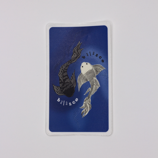 Feminine rage oracle sticker: "balance"
