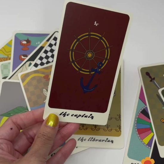 Feminine Rage tarot deck close up look
