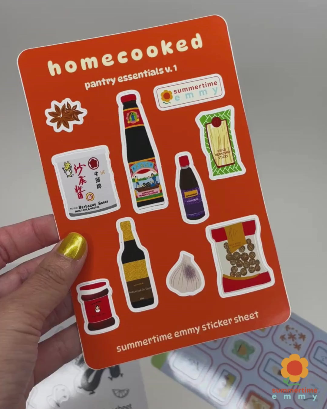 Homecooked sticker sheet
